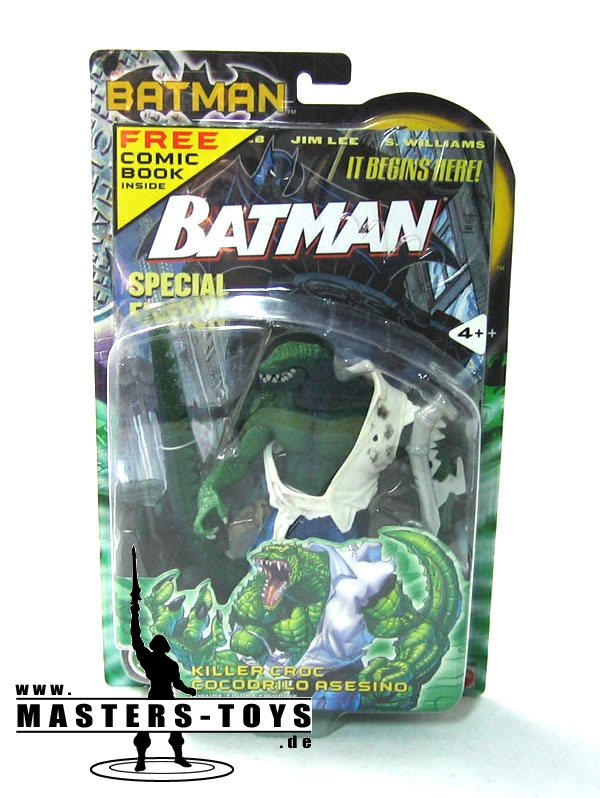Batman DC Series 2005 - Killer Croc + Comic OVP Batman DC Series 2005 - Killer Croc + Comic OVP