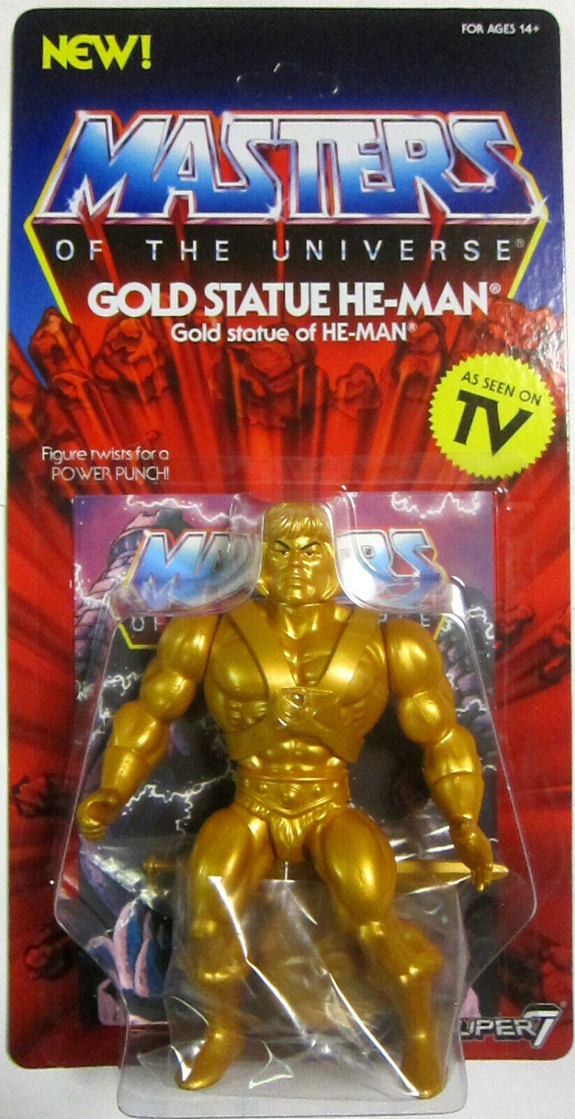 Neo Vintage Gold Statue He-Man - Super 7 - Motu 2020 Neo Vintage Gold Statue He-Man - Super 7 - Motu 2020